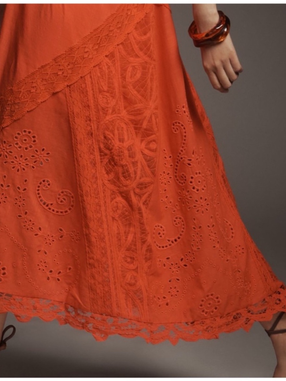 NWT Anthropologie Halter Cutwork Lace Dress, XS - Picture 6 of 17